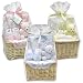 Baby Layette Gift Basket For Boys or Girls - 9 piece w/bodysuit, booties, brush+comb, bib, toy, burp
