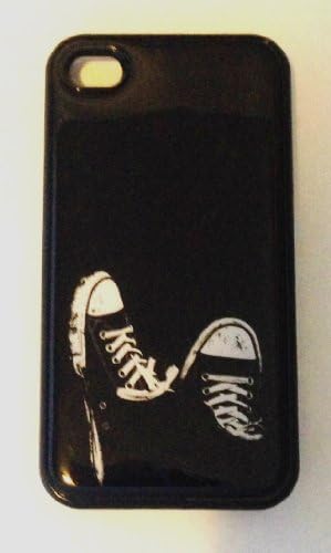 Chucks Shoes iPhone 4 4S BLACK Plastic Case