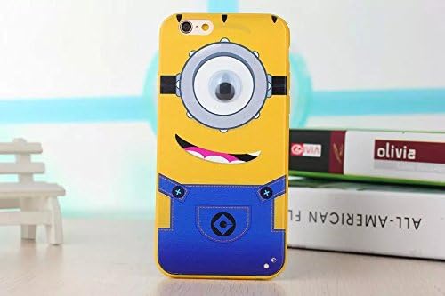 TPGLOBE Iphone 6 Plus/6s Plus 5.5'' 3D Case,Cute Cartoon Despicable Ultra Thin and Light clear Soft Silicone Minion Case Cover for Apple Iphone 6 Plus/6s Plus 5.5 inch