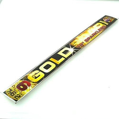 84 X 18 Inch (450mm) long with (260mm Burn time) BIG HUGE Gold Party Sparklers For Wedding, Birthday &amp; Celebration Cakes SAME DAY DISPATCH FREE DELIVERY by Royal Party