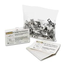 Scotch® Self-Laminating ID Protectors LS852G, Includes Clips