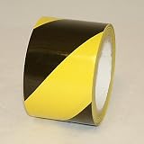 Buy JVCC HZ-8LP Laminated Premium Hazard Warning Tape: 3 in. x 18 yds. (Black with... by J.V. Converting