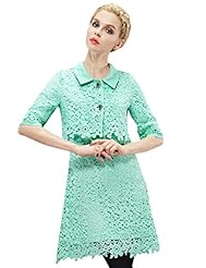 Floral Print Winter Elbow Length Sleeves Lace  Dress