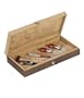 Wine Gift Set - Rosewood: Corkscrew Wine Bottle Opener, Stoppers, Pourer and Thermometer