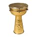 41nMKHPgHBL. SL75  Brass Doumbek Drum 8 x 14   Synthetic Head