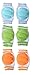#1 Premium Quality Infant Toddler Baby Kneepads + 2 Free Ebooks, Knee Elbow Pads Crawling Safety Protector, Breathable Adjustable Elastic Unisex, by Kiddo Care! (6 Pack (Orange Blue Green))
