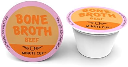 Minute Cup Beef Bone Broth Single Serve Cups, 15 Count