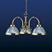 "American Diner" antique brass finish ceiling light