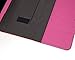 Bear Motion for iPad Air 2 - Genuine Leather Folio Case for iPad Air 2 with Auto Sleep/Wake Feature - (Hot Pink)