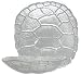 Clear Glass Turtle Shell Small Bowl 9"x8.5"x2" H Set of Two