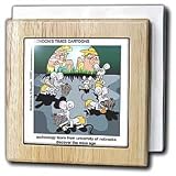 Review 3dRose LLC  / Archeologists Discover the Mice Age - 6 Inch Tile Napkin Holder