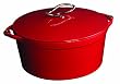 Lodge L Series Enamel 6 Quart Dutch Oven, Patriot Red