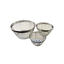 3 Pieces Set Stainless Steel Mesh Strainer Set COME IN A BOX LABEL MADE IN JAPAN!!