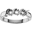 14K White Gold Mother's Ring - 3 Gemstone -- YOU CHOOSE THE COLORS!