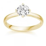 3.09 Carat D/IF Round Brilliant Certified Diamond Solitaire Engagement Ring in 18k Yellow Gold