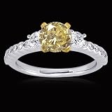 2.75 ct. white yellow diamonds 3 stone engagement ring 41nMVtlJdKL. SL160 2.75 ct. white yellow diamonds 3 stone engagement ring