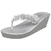 Touch Ups Women's Sparkle Sandal,Silver Vinyl,7 M US