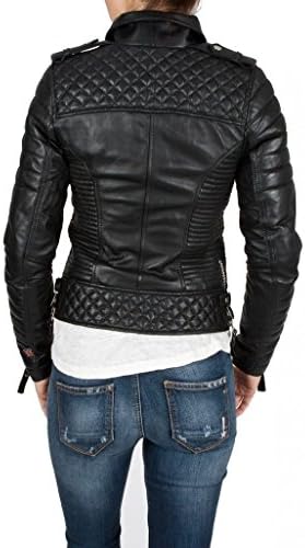 Best Seller Women's Lambskin Leather Bomber Biker Jacket
