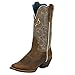 Justin Women's Stampede Western Cowgirl Boot With Rubber Sole Square Toe