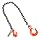 Mazzella SGS Welded Alloy Chain Sling, Fixed-Leg, Grade 80, Vertical Load Capacity