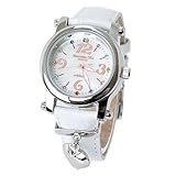 Alessandra Olla Celebrita アレッサンドラオーラ チェレブリタ ハートチャーム本皮ベルトウオッチ カラー×ホワイト