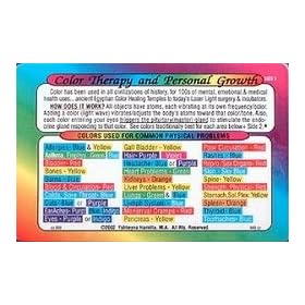Inner Light Resources Rainbow Cards & Charts Series - Color Therapy & Personal Growth - Original Rainbow Series Wallet Cards