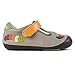 Momo Baby Unisex First Walker/Toddler Rainbow Caterpillar T-Strap Leather Shoes
