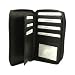 Genuine LEATHER Double Zipper Womens Credit Card Wallet in Choice of Colors