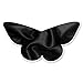 Black Butterfly Wedding Satin Sash Belt (Black, 2