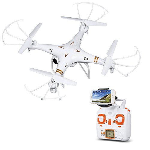 DBPOWER X705C FPV 3D Function 2.4 GHz 6 Axis Quadcopter RC Drone with 0.3 MP Camera for iOS and Android