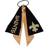 New Orleans Saints Ponytail Holder Hair Tie Ribbon