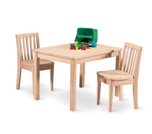 International Concepts 263P Pair of Mission Juvenile Chairs, Unfinished