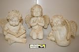 Set Of 3 Cherub Ornaments , Praying, Sleeping And Reading
