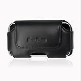 Premium High Quality Genuine Leather Pouch Protective Carrying Cell Phone Case for Apple iPhone 4 16GB 32GB / 3GS - 16GB 32GB 3G - 8GB / Garmin Asus Garminfone / HTC myTouch (2010) T-Mobile HTC Hero / Huawei Ascend Cricket/ LG Optimus T T-Mobile Optimus S Sprint / Motorola Droid 2 (Global) Verizon Milestone XT720 Droid 2 / Nokia E72/ PCD Razzle TXT8030 Pantech Ease Laser AT&T / Samsung Craft SCH-R900 MetroPCS R350 / Sharp FX / Sony Ericsson Aspen - Black