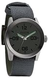 Nixon The Private Men's Stainless Steel Case Green Fabric Strap Quartz Watch A049-145