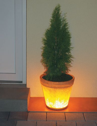 Produkt-Bild: BLUMENTOPF BELEUCHTET RUND