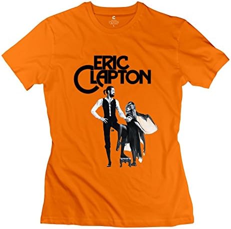 Woman Eric Clapton Custom Hot Orange Tops By RRG2G Medium