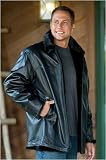 Men's Mink Leather Reversible Car Coat