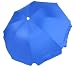 Platinum 6.5 ft Polyester Beach Umbrella with Tilt - Blue
