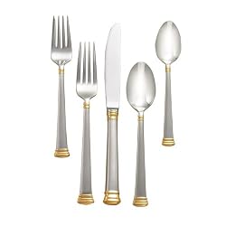 Lenox Eternal Gold Flatware 5-Piece Place Settting, Service for 1