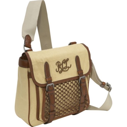 LAUREN by Ralph Lauren Zanzibar Shoulder Bag (Parchment/Lauren Tan)