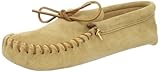 Minnetonka Men's 701 Leather Laced Softsole Moccasin,Tan,13 M US