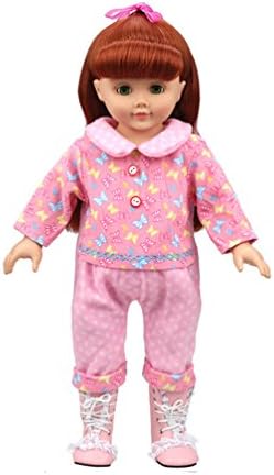 Highmall High Simulation Baby Doll's Clothes Butterflies Printed Pink Rompers Suits for 14 - 16 inches Dolls