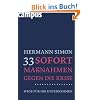 33 Sofortma�nahmen gegen die Krise: Wege f�r Ihr Unternehmen