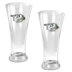 Atlanta Thrashers NHL 2pc 16oz Pilsner Glass Set - Primary Logo by Great American Products