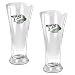 Atlanta Thrashers NHL 2pc 16oz Pilsner Glass Set - Primary Logo by Great American Products