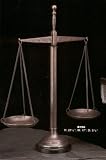 Executive Lawyer Gift-The Legal Justice Scale Sculpture Bronzed Brass