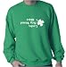 Men's (Unisex) Kelly Green Sweatshirt by Jerzees : Lucky Keg Stand Shirt - Funny Irish St Patricks Day