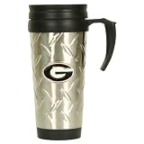 NCAA Stamped Metal Travel Mug - University of Georgia Bulldogs