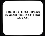 Review   / The key that opens is also the key that locks. Decorated Mouse Pad